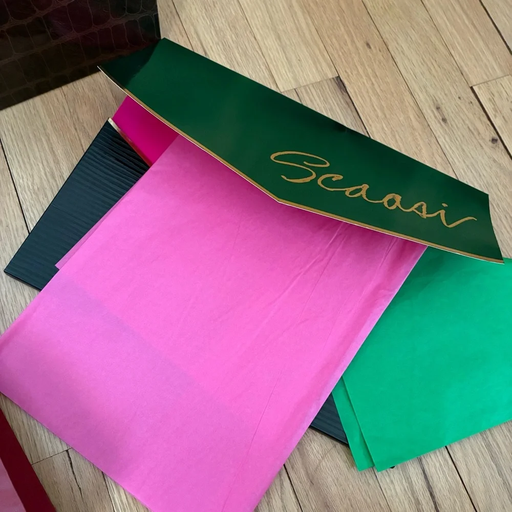 Vintage Luxury Brands Gift Bags, Ferragamo, Ralph Lauren, Scaasi, 80’s/90’s